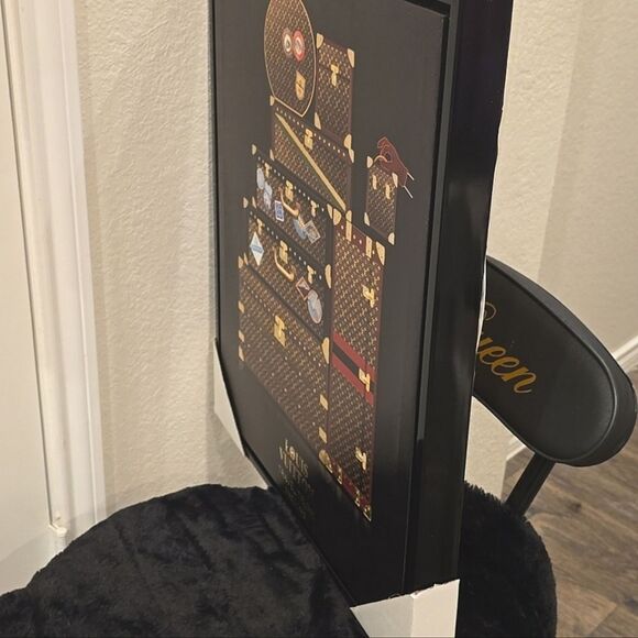 Alexandre Venacio Travel Trunk Louis Vuitton 1858 Framed Canvas Wall Decor - Picture 7 of 8